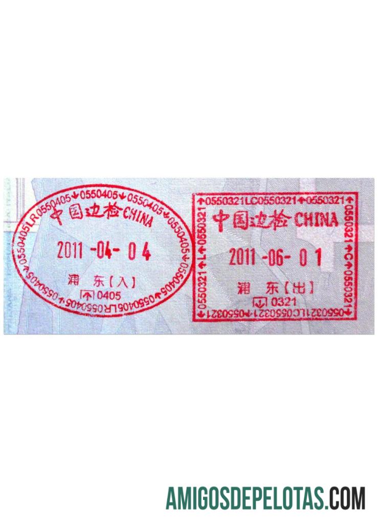 SELO DE VISTO DA CHINA baixar para verificação